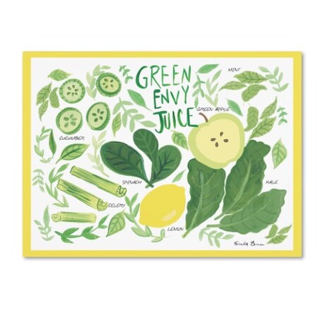 Trademark Fine Art Farida Zaman 'Fruity Smoothie III on White' Canvas Art, 18x24 WAP01625-C1824GG
